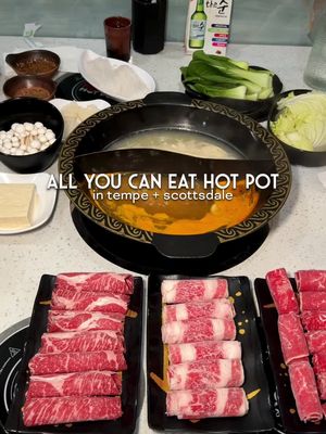 🍲If you’re craving cozy vibes and endless flavor, AYCE BoSa Kobe Hot Pot is calling your name. Choose from their many broth options like Japanese miso, coconut curry, Korean kimchi, or mala, then build your perfect sauce at their sauce bar and finally get to cooking! With everything from shrimp and chicken to fresh veggies and noodles, they’ve got all the options. And for beef lovers — they only use premium Wagyu and Angus cuts for that melt-in-your-mouth bite.    Prices are as follows:  🔥 $20.99 Lunch 🔥 $27.99 Dinner / Weekends Find them at either their Tempe or Scottsdale location! Thank you to the team for having me in and for the seevice/hospitality.  Bosa Kobe hot pot  📍414 W University Dr #101, Tempe, AZ 85281 📍14740 N Northsight Blvd #101, Scottsdale, AZ 85260 #ayce #hotpot #allyoucaneat 