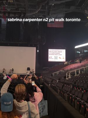 my first choice was left corner barricade obvi but i was 30 in line that spot was gone, my second choice was side of the heart for juno!  #sabrinacarpenter #shortandsweet #toronto #scotiabankarena #shortandsweettoronto 