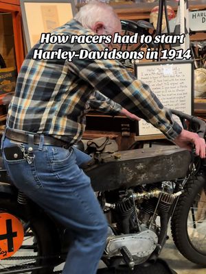 Starting a 1914 Harley race bike #motorcycles #motorcyclesoftiktok #bikes #biker #bikelife
