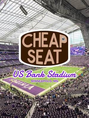 Cheap Seat: US Bank Stadium, home of the Minnesota Vikings  In this series, I’m trying to find the single worst seat at every stadium I visit! Where should I check out next? #nfl #nflfootball #mnvikings #skol #nfltiktok 