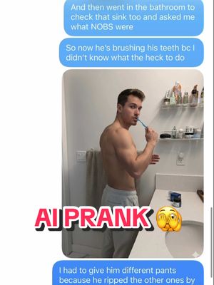 A touch of chaos before dinner. Good for communication, and even better for the reactions. ✨ #aiprank #aiplumber #prank #Relationship 