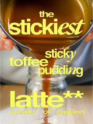 Stick Toffee Pudding Latte Recipe 120 g heavy cream 115 g unsalted butter 100 g brown sugar 80 g date syrup 10 g vanilla extract Add everything except the vanilla to a saucepan. Cook over low heat, stirring until the sugar dissolves and the mixture thickens and turns smooth, about 7–10 minutes. It’s going to seem thin, almost watery, but trust it will set up once it cools. So basically don’t over cook it, waiting for it to thicken up! Remove from heat and stir in the vanilla.