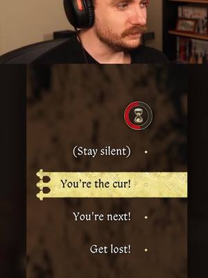 Ever pick a dialogue option and it says something completely different? #gaming #kcd2 #kingdomcomedeliverance