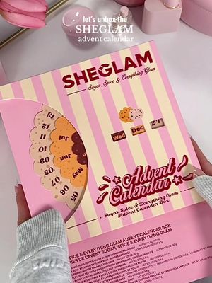 let’s unbox SHEGLAM’s Sugar, Spice & everything glam advent calendar ✨ The packaging is so adorable and everything is full sized! 🤍|AD @SHEGLAM #SHEGLAM #SHEGLAMadventcalendar #SHEGLAMblackfriday #fullfaceofSHEGLAM #SHEGLAMcollection