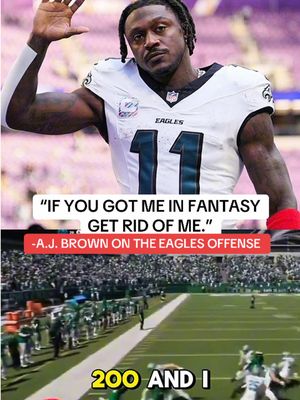 A.J. Brown is fed up with the Eagles offense  #nfltiktok #ajbrown #philadelphiaeagles 