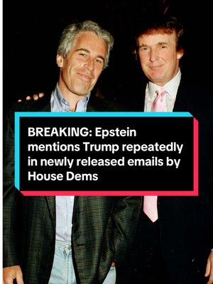 BREAKING: Democrats on the House Oversight Committee have released three new emails from the estate of convicted sex offender Jeffrey Epstein that mention President Trump multiple times. Ken Dilanian reports. #breakingnews 