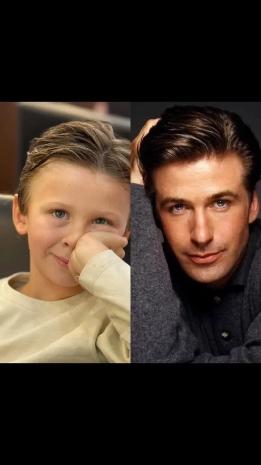 Ok…Baldwinito and daddy look alike thoughts…? Let’s hear it 🌟:  1. Eduardo 2. Romeo 3. Leonardo 4. Rafael  #alecbaldwin #hilariabaldwin #thebaldwins 