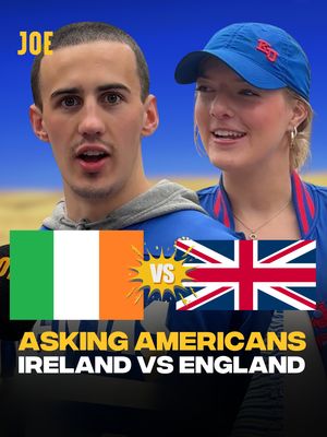 "They're also the best drinkers ever." 👀 We asked American people who they preferred - the Irish 🇮🇪 or English 🏴󠁧󠁢󠁥󠁮󠁧󠁿 #Irish #English #Ireland #England #IrelandvsEngland