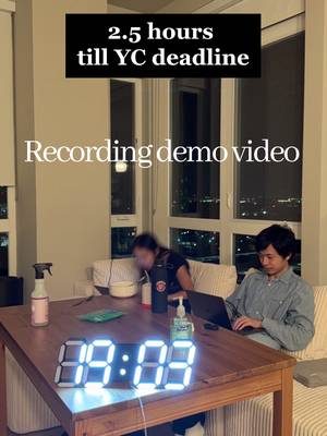 we like to live life on the edge with 24 mins left 😅🤣 @ycombinator  #buildinginpublic #startup #ai #agents