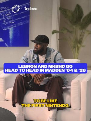 Seeing #LeBronJames and @Marques Brownlee on the sticks is pure gold. 🎮 Watch them go head-to-head in Madden on THE MAIN THING: presented by @Indeed. Out now on our YouTube!