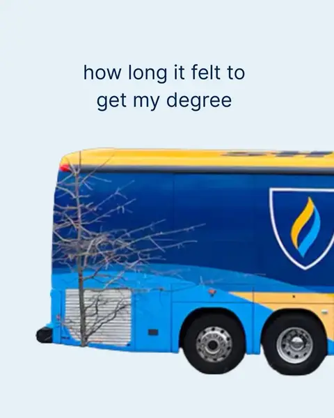The journey was long but worth every mile 🚌#snhucelebrate #collegegrad #degree 