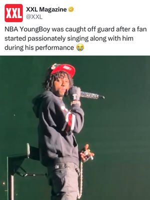 NBA YoungBoy appeared to stare down a fan after she started passionately singing along to his song “Death Enclaimed.” 😭 🎥 originalmainey/TikTok