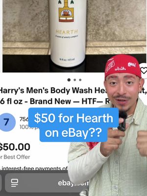 Don’t break the bank on Hearth — grab it before it sells out again! #harrysbodywash #viral #mensbodywash #menspersonalcare #holidays 