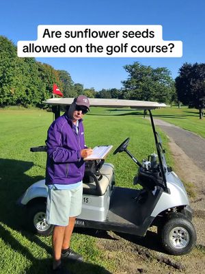 Should sunflower seeds be allowed on the golf course? 🤔⛳️
