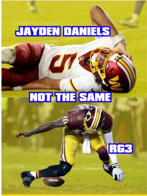 You can’t deny the coincidence, but it’s not the SAME  #outtapocket #rg3 #nfl #jaydendaniels #injuryreport  