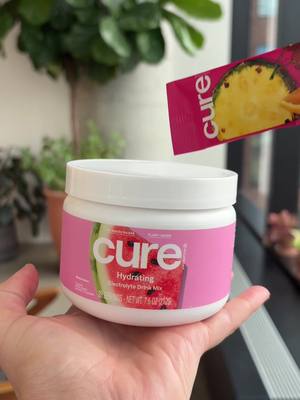 Your mid-week brain break courtesy of the juiciest electrolytes ever to grace your water bottle 💗✨ #cure #cutehydration #electrolytes #watermelon 