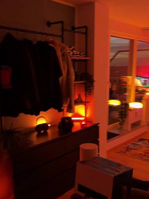 cozy evening apartment tour #roominspo #RoomTour #cozyhome #homelighting #moodlighting 