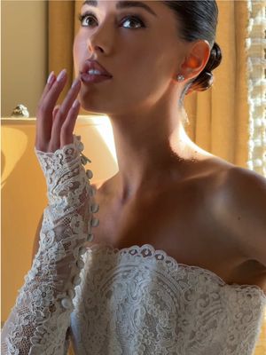The dress of my dreams. Designed just a month before the wedding. Custom @Galia Lahav  #jourdansloanewedding #wedding #weddingdress 