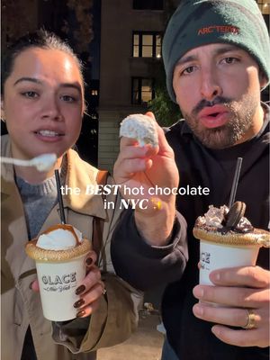 my favorite hot chocolate in the city 🍫☕️✨ #hotchocolate #nyc #nycfoodie #christmasinnyc #aniessanavarro @glacenewyork @emilionavarro_ 