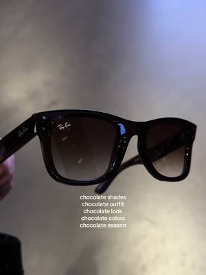 chocolate season 🍫🤎 #RayBan #sunglasses 