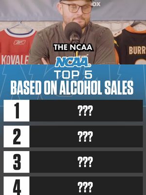 Can you guess the top 5 colleges based on beer sales? #cfb #ncaafootball #sports #sportstrivia 