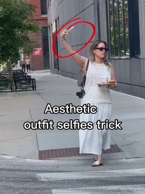 This is the Pinterest selfie, the one that shows your whole outfit effortlessly. Turning your phone upside down helps you capture more of your look. If you’re on iPhone, tap the expand icon at the bottom center of the screen to get even more space. You can also try the Gen Z version, but that’s another vibe entirely. Join my LIST to access my publication PHOTOGENIC. it’s all about enhancing your social media style. I share tips twice a week on fashion, poses, and makeup for people who love curating their aesthetic online. How? How to my bio and write your email on the box for approval.  If you’re new here, make sure to follow 🖤 With love, Bonnie #falloutfit #selfietutorial #aesthetic 
