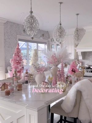 Today’s all about decorating for Pinkmas!🎀🎄✨come spend the day with me while I make everything pink & magical…🎀❄️  #pinkmas #fyp 