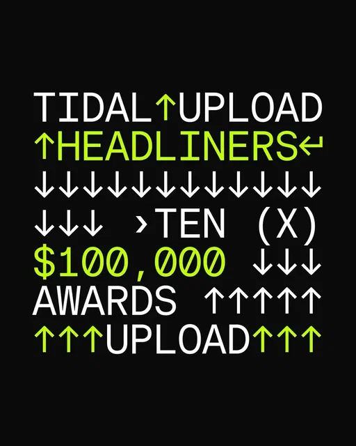 We're giving away $1 MILLION! Introducing our Upload Headliners contest. 10 artists/$100K each. Prizes paid via the official $TIDAL Cash App account. To enter, share your music using our new feature Tidal Upload by Dec. 31 for a chance to win! Link in bio. #uploadheadliners #tidalupload NO PURCHASE NECESSARY. Ends at 11:59:59 PM ET on 12/31/2025, except for Judging Panel 1 which ends on 11/20/2025. Open to legal residents of 50 US and DC, 18+ who have a US Tidal account. Void where prohibited. For complete Official Rules, go to tidal.com/terms/upload-headliners
