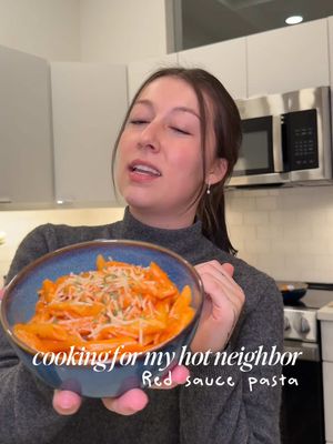 Yall 👀 haven’t told you this before but I’ve got a really hot neighbor (not on the same floor but you get it haha) sooo I made some pasta and the reports back were great! 