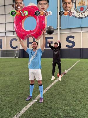 Doughnut try this at home! 🍩😅 #mancity #PremierLeague #footballchallenge @futcrunch #manchestercity 