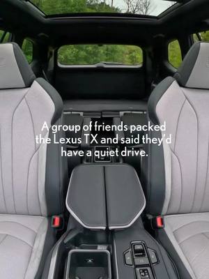They said they’d keep it chill. The TX said “bet.” - Ils ont dit trajet paisible. Le TX a répondu "on parie" #LexusTX #LexusCanada