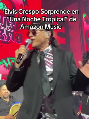 ¡Sorpresa tropical! 🌴🎤 #ElvisCrespo encendió el escenario en “Una Noche Tropical” de @amazonmusiclatin en Las Vegas. 🔥 #LatinGrammyWeek #lasvegas 
