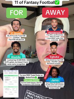 Trade FOR/AWAY before Week 11 in Fantasy Football…#fantasyfootball #fantasyfootballtips #fantasyfootballadvice #fantasyfootballdraft #nflfootball 