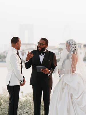 Leave it to Anthony Anderson to bring a little bit of laughter with a whole lot of love.  Terrence J and Mikalah Sultan tied the knot in a beautiful ceremony in Dubai, with Anthony Anderson bringing his signature humor as he officiated the wedding.  Check out exclusive coverage of the nuptials in an exclusive ESSENCE Bridal Bliss at ESSENCE.com. Photography: @photosbyreem Videography: @dakadavid_  Wedding Coordinator: @bianca_events