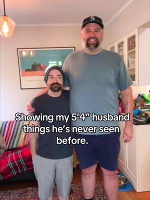 Showing my teeny tiny husband things he’s never seen as a 6’7” person, and him showing me things I’ve never seen! #marriedlife 
