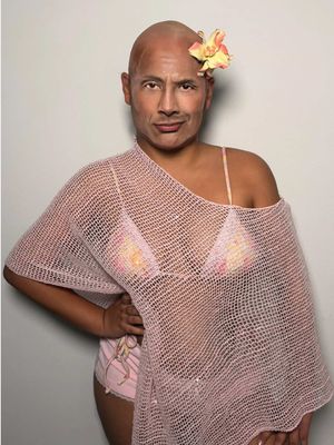 Dwayne Johnson if he was a fairy @lily ౨ৎ #dwaynejohnson #makeup 