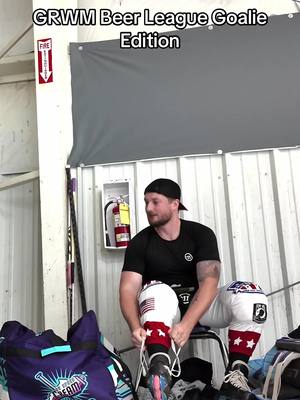 Grwm with as a beer league goalie playing the game I love! - #hockeygoalie #hockeytiktoks #hockey 