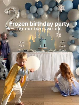 The ULTIMATE Frozen Themed Birthday Party (boy edition) 🩵⛄️❄️🧊 Save this post for future birthday inspo! ✔️ All the party details + links are in my ShopMy page under Mom Life just click the link in my bio! #frozenparty #birthdaypartydecoration #elsaparty #twoyearoldbirthday #momoftwo      