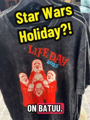 ✨Star Wars Holiday “Life Day”❤️ is back on Batuu! Love the new merch for 2025. So happy Galaxy’s Edge and @Disney Parks & @LucasFilm have made this an official yearly Holiday for @Star Wars fans. #lifeday #chewbacca #disneyupdate 