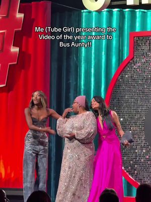 When worlds collide 🥹 CONGRATULATIONS @Bemi Orojuogun on winning VIDEO OF THE YEAR!!!#tiktokawards #busaunty 