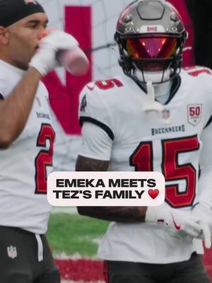The ultimate football family 🏈 #buccaneers #tezjohnson #emekaegbuka #nfl #bonix