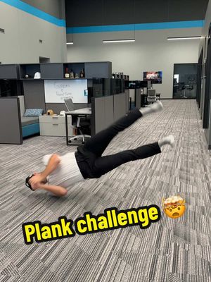 RIP his big toe 🥲                              #challenge #flipplank #1stphorm #officelife #fyp 
