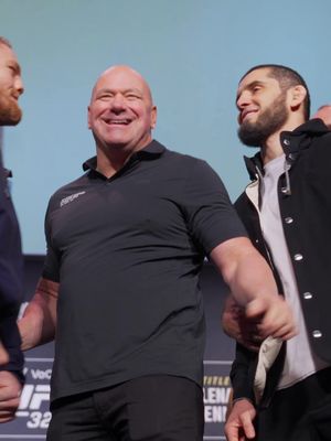 Thing are heating up 👀 👀 #UFC #mma #islammakhachev #jackdellamaddalena