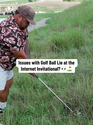 There seems to be a rules discrepancy at the @The Internet Invitational with this lie 👀⛳️ 
