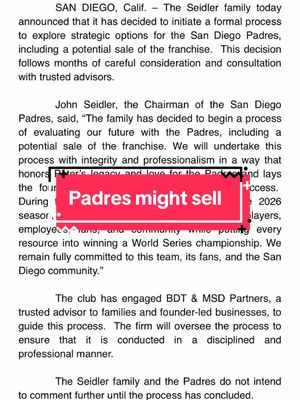 The Padres ownership drama and the potential sale of the team may be funny to some Dodgers fans, but it does not spell good news for the overall health of MLB #losangelesdodgers #sandiegopadres #rsn #seidlers #MLB 