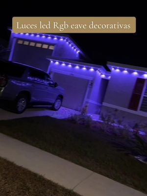 Luces led decorativas permanentes Rgb eave smart lights para Christmas son modernas #ledlights #christmaslights #outdoorlighting #tiktokshopcybermonday #tiktokshopblackfriday 