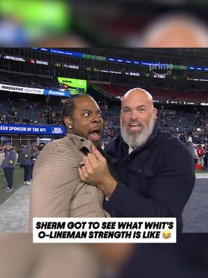 "I gotta family!" 😭 #richardsherman #andrewwhitworth #tnfonprime #nfl