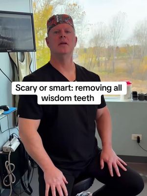 Scary or smart: wisdom teeth extraction. General education only. #reels #wisdomteeth #wisdomteethremoval #oralsurgeon #surgery