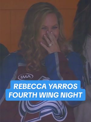 A VERY special guest at Ball Arena ❤️💙 #GoAvsGo #FourthWing #RebeccaYarros @Rebecca Yarros 