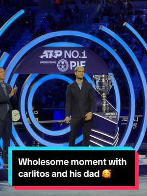 “you’re doing amazing sweetie”  Carlitos’s dad filming his trophy ceremony is the definition of wholesome 🥰 #NittoATPFinals #Alcaraz #TikTokTennis #CarlosAlcaraz #Turin
